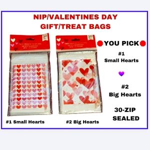 🔥🛑YOU PICK🛑VALENTINES TREAT / GIFT BAGS 30- w/ZIPLOCK